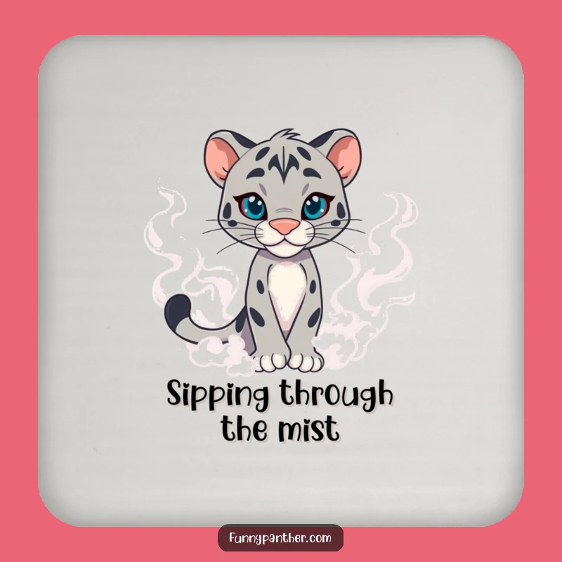 Funny Panther Mist Coaster - Protect Surfaces with Mysterious Style