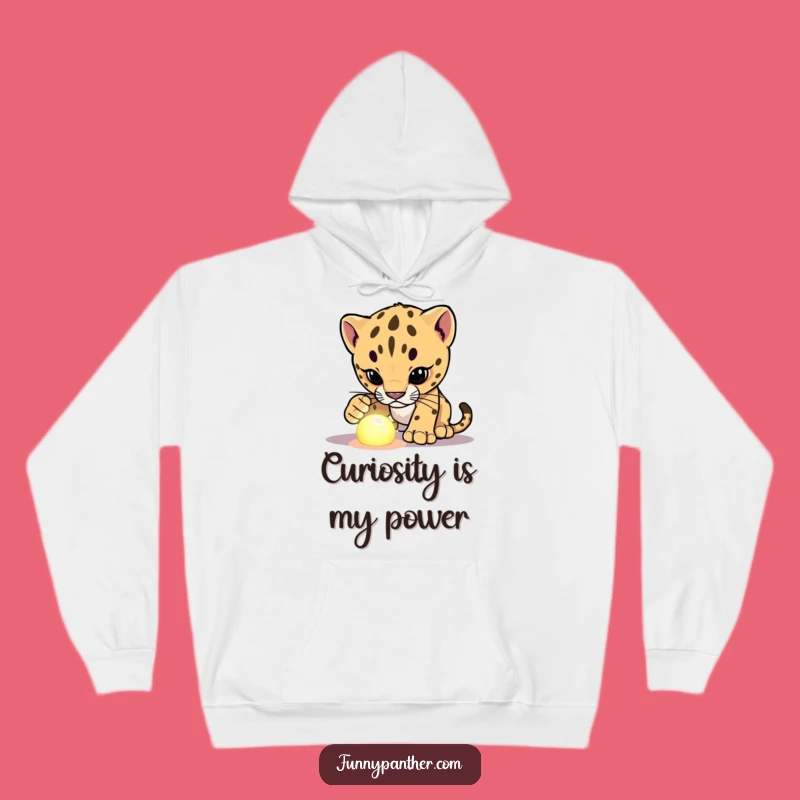 Funny Panther Cub Mystery Hoodie - Cozy Comfort for Curious Minds