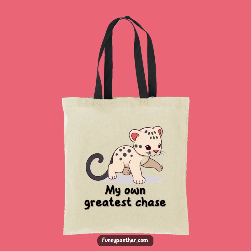 Funny Panther Cub Tail Tote Bag - Carry Playfulness Everywhere You Go